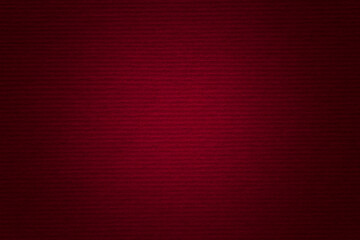 Wall Mural - blank Christmas background: dark red striped cardboard with illuminated center