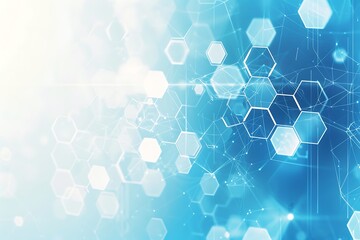 Poster - Abstract technology background with hexagons