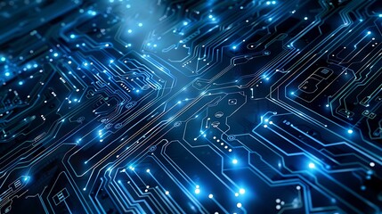 Aufkleber - Futuristic technology circuit board