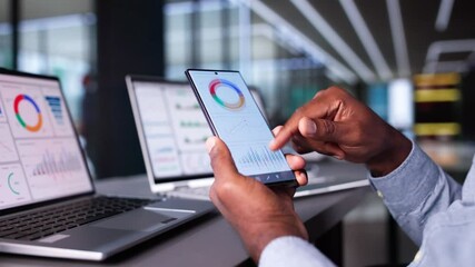 Fototapete - Business Data Analytics Dashboard