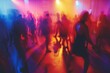 © darshika - people having fun in a disco. blur effect for an artistic touch