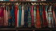 © bvbflo1 - Indian Women's Fashion Dresses Showcased on Hangers in a closet
