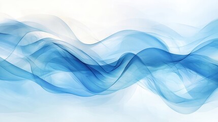 Wall Mural - abstract blue background with light wave texture, creating a dynamic presentation style.