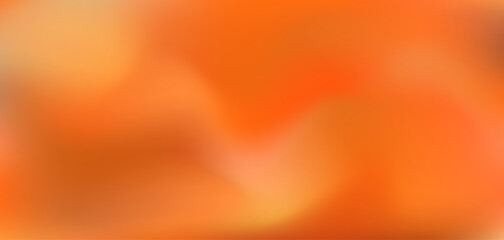 Wall Mural - Abstract bright wavy orange and brown vector fluid mesh gradient background. Vibrant shine warm colors liquid digital watercolor for fire flame concept, passion design, banner