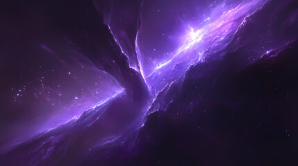 stunning purple nebula featuring bright stars and cosmic dust, creating a mesmerizing scene in the v