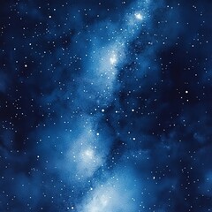 a vibrant blue night sky with a scattering of stars and a band of the milky way.