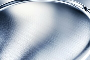Wall Mural - a silver plate with a shiny surface