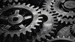 © ArpPSIqee - A collection of gears in different shapes and sizes working together harmoniously, Depicting the collaborative effort and efficiency of diverse teams, photography style
