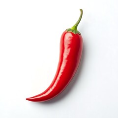 Chili Red isolated on a white background, close up