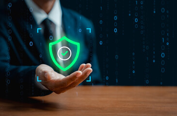 business with technology. concepts of surveillance and security scanning of digital program cyber fu