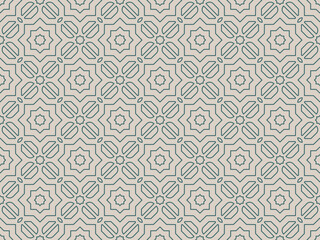 flat design creative arabesque pattern