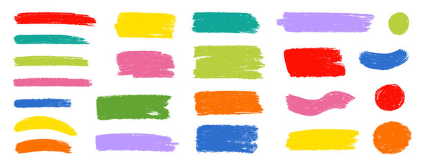 Fototapete - Brush box paint background frame. Brush paint stroke for text box square frame. Vector hand drawn banner background set for highlight design graphic element. Square banner stroke vector illustration.
