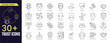 © Iconic Space - Trust Stroke icon collections. Containing Sincerity, Loyalty, Honesty, Trust, Handshake, Trusted, Ethics, Reliance, Truth, and Promise icons. Editable Stroke icon collection Outline icon