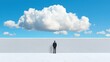 © CHA - Gray clouds over a lonely figure