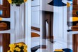 © Sanchai - Tiled floor with a classic Victorian pattern in contrasting colors, capturing vintage elegance