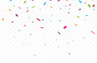 © radenmas - Colorful Confetti celebrations design isolated on transparent background