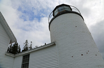 Wall Mural - Bass Harbor Head Light Station on the sky, Acadia National Park, Maine