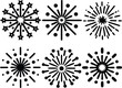 © Rony - Firework icon set. Confetti icon set. Fireworks icon collection. Set of firework, firecracker, confetti icon