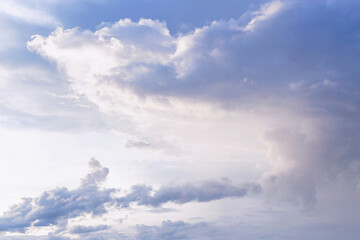 Wall Mural - the sky is blue with clouds, beautiful by nature.