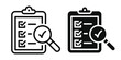 © Khulqi Design - Quality Control editable stroke and solid web icon set. Vector illustration