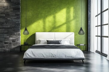 Wall Mural - Modern Bedroom Interior.