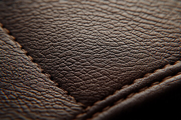 Wall Mural - brown leather texture background