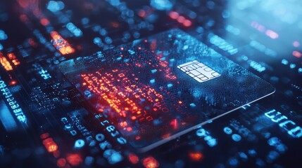 digital technology event featuring sim card innovations virtual data environment high-tech perspecti