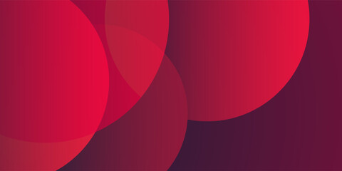 Wall Mural - modern style background, header or banner design with large red overlapping bubbles pattern, multi p