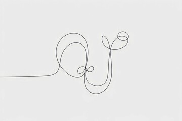 Wall Mural - abstract line art design. elegant continuous line drawing. symbolizes growth, flow, and creativity. 