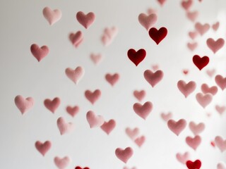 hearts background for valentine day celebration.