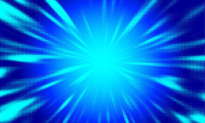 Fototapete - The abstract halftone background consists of different dots.