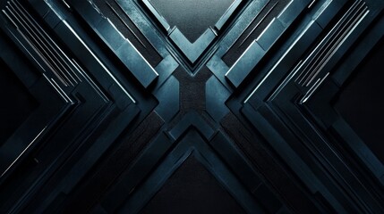 Aufkleber - Abstract modern background featuring intricate geometric shapes with a sleek and futuristic design, perfect for technology and digital art themes.