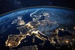 © Vlad - Earth at Night. European cities illuminated with lights from Urban Human Activity