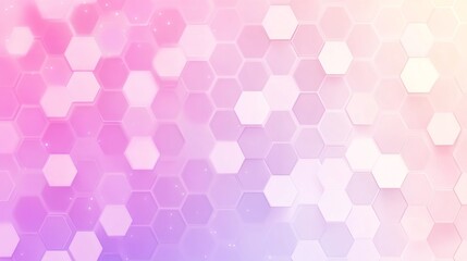 Aufkleber - Soft Gradient Background with Hexagon Patterns in Shades of Purple and Pink, Ideal for Abstract Designs, Digital Art, and Creative Projects