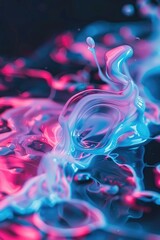 Wall Mural - Close-up shot of a liquid substance on a surface