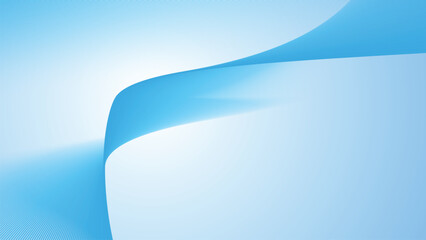 Wall Mural - Deep sky blue gradient abstract background with stripes curve line vector image