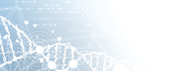 Wall Mural - minimalistic dna abstract vector background. biotechnology and science research
