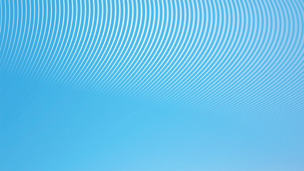 Wall Mural - Deep sky blue gradient abstract background with stripes curve line vector image