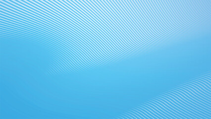 Wall Mural - Deep sky blue gradient abstract background with stripes curve line vector image