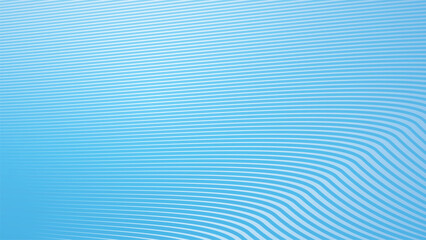 Wall Mural - Deep sky blue gradient abstract background with stripes curve line vector image