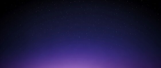 abstract purple and black gradient background with scattered white stars.