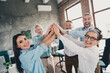 © deagreez - Photo of teamwork startup partners highfive cheerful support comfortable nice creative startup office loft room interior © deagreez - Photo of teamwork startup partners highfive cheerful support comfortable nice creative startup office loft room interior