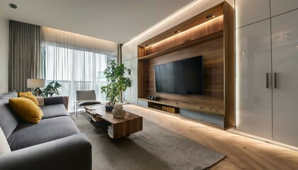 Wall Mural - modern living room