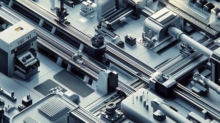 Aufkleber - Explore the intricate design of modern industrial systems with advanced technology and automation