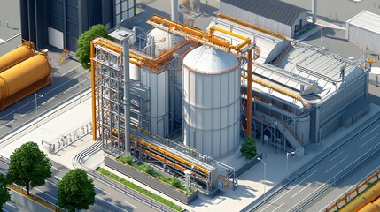 Aufkleber - Explore innovative industrial design a detailed look at modern manufacturing facilities and their impact on efficiency