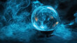 © VikaKa - A crystal magic sphere with flowing blue smoke