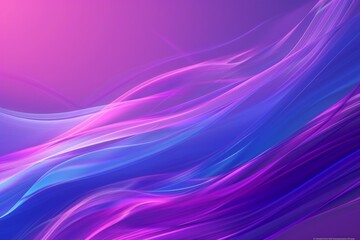 Canvas Print - a dynamic drapery background with flowing abstract shapes, vibrant gradients of blue and purple, sof