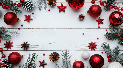 christmas lightbulb decoration on wooden background