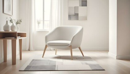 white chair in a room