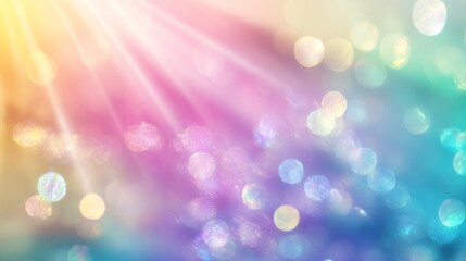 Wall Mural - vibrant multicolored abstract background featuring a rainbow nacre holographic gradient with shimmer